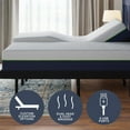 thumbnail image 4 of GhostBed Medium Firm Memory Foam Mattress and Adjustable Base Set, 4 of 10