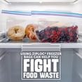 thumbnail image 6 of Ziploc Brand Half Gallon Freezer Storage Bags, Expandable Bottom, Grip ’n Seal Technology, 160 ct., 6 of 7