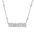thumbnail image 3 of Sterling Silver and Diamond Identity Necklace, 3 of 9