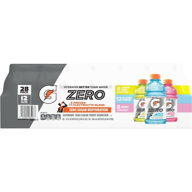 Gatorade Zero Sugar Thirst Quencher Variety Pack, 12 fl. oz., 28
