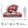thumbnail image 4 of Logo Brands Western Kentucky Hilltoppers Pre-Lit 7’x10’ Team Inflatable, 4 of 6