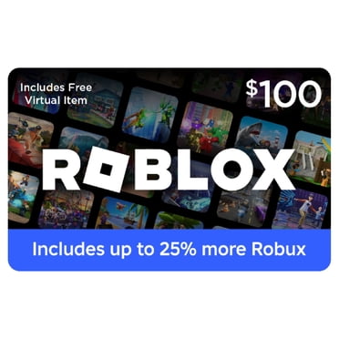 Roblox Email Delivery Gift Card + Exclusive Virtual Item, Various Amounts
