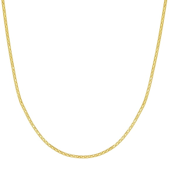 Adjustable Popcorn Chain Necklace in 14K Gold, 1.1mm