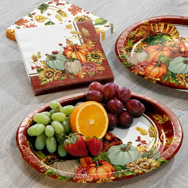 Artstyle Thanksgiving Plates and Napkins Kit (250
