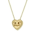 thumbnail image 5 of .50 CT. T.W. Round Cut Diamond Heart Pendant in 14K Gold, 5 of 8