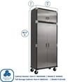thumbnail image 5 of Seville Classics UltraHD 8-Piece Rolling Steel Garage Storage Cabinet With Stacker Set, 12 Feet Wide, 5 of 16