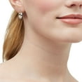 thumbnail image 5 of Two-Tone Crossover Hoop Earrings in 14K Gold, 5 of 5