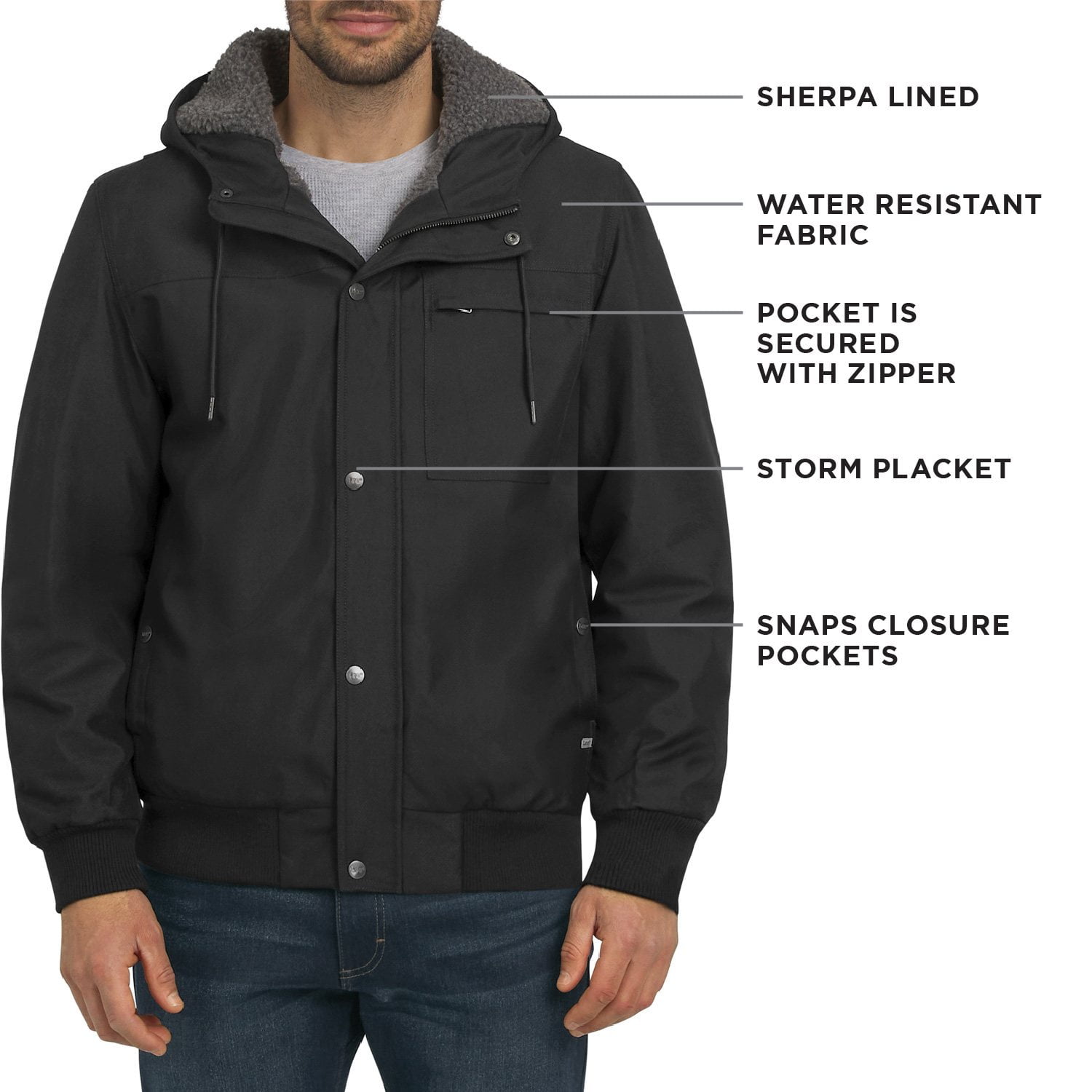 Lee Men's Oxford Workwear Bomber Jacket - Samsclub.com