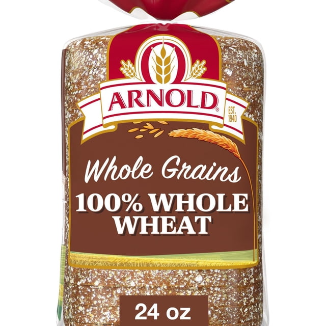 Arnold Whole Grains 100% Whole Wheat Bread, 24 oz.