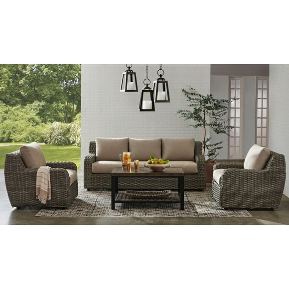 Member's Mark Athena Deep Seating Set with Sunbrella Fabric, 4pc