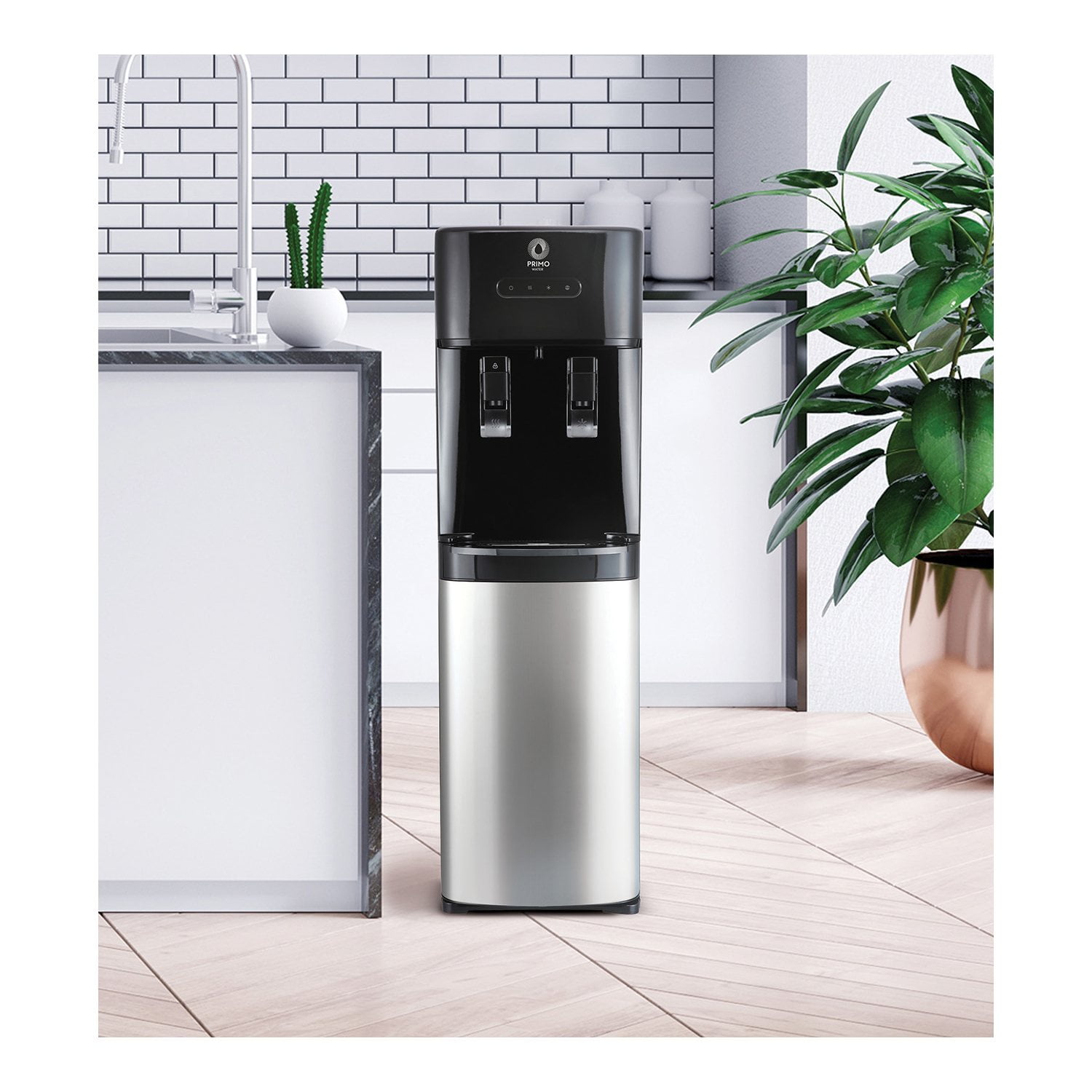 Primo Pro-Plus Bottom-Load Hot and Cold Water Dispenser, Black