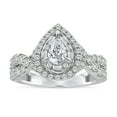 thumbnail image 1 of 1.45 CT. T.W. Pear Cut Halo Diamond Ring in 14K Gold, 1 of 5