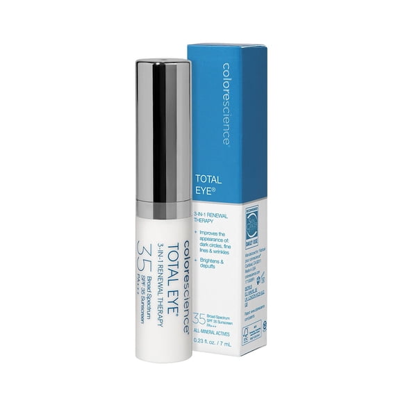 Colorescience Total Eye 3-in-1 Renewal Therapy, SPF 35, Fair, 0.23 oz.