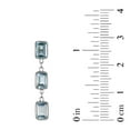 thumbnail image 4 of Emerald Cut Gemstone Dangle Earrings in 14K Gold, 4 of 4