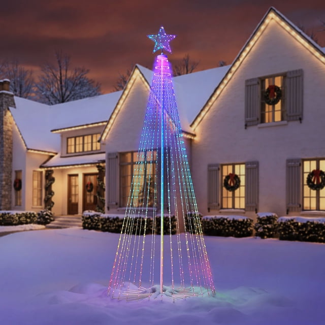 Member's Mark 12' Pre-Lit Multi Color Lightshow Tree