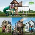 thumbnail image 10 of Backyard Discovery Skyfort II  Cedar Swing Set/PlaySet, 10 of 12