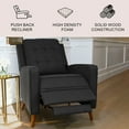 thumbnail image 2 of Indio Mid-Century Fabric Pushback Recliner, Assorted Colors, 2 of 13