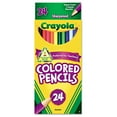 thumbnail image 1 of Crayola - Long Barrel Colored Woodcase Pencils, 3.3 mm, Assorted Colors - 24 Pencils, 1 of 1