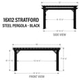 thumbnail image 12 of Range Steel Pergola with Trellis Roof & PowerPort, 12 of 13