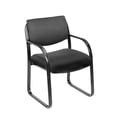 thumbnail image 2 of BOSS Office Fabric Upholstered Steel Frame Guest Arm Chair, 2 of 7