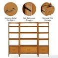 thumbnail image 3 of Crosley Furniture Landon 3-Piece Etagere Bookcase Set, 3 of 7