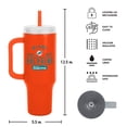 thumbnail image 3 of Logo Brands Miami Dolphins Stainless Steel Leakproof Tumbler, 3 of 6