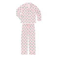 thumbnail image 9 of DreamMark Women's 2-Piece Holiday Notch Collar Pajama Set, 9 of 12
