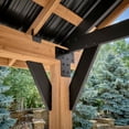 thumbnail image 5 of Range Cedar and Steel Gazebo with Lofted Roof and PowerPort, 5 of 15