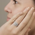 thumbnail image 7 of 1.00 CT. T.W. Diamond Double Halo Ring in 14K Gold, 7 of 7