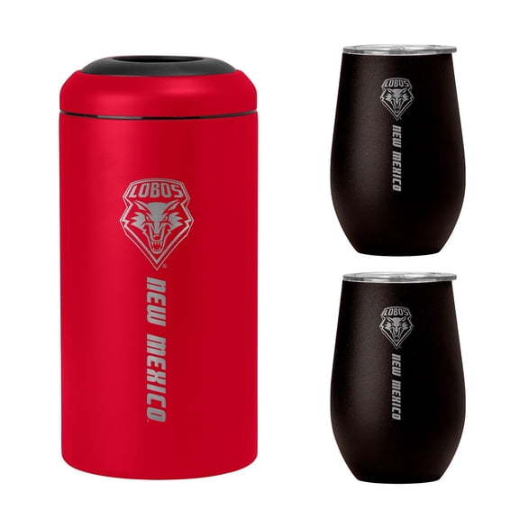 NCAA Stainless Steel Wine Chiller and Tumbler Set