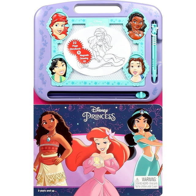Disney Princess Storybook & Magnetic Drawing Kit, Board Book