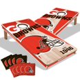 thumbnail image 1 of YouTheFan Cleveland Browns 2'x4' Cornhole Board Set, 1 of 6