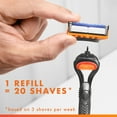 thumbnail image 8 of Gillette Fusion5 Men's Razor Handle + 9 Cartridges, 8 of 11