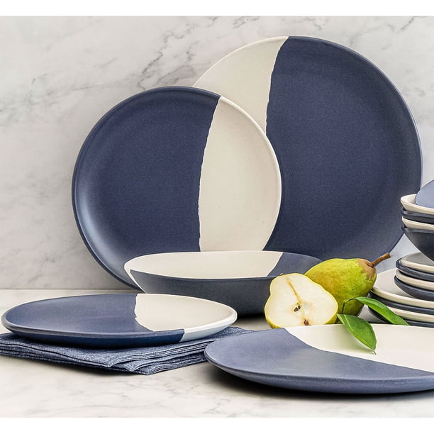 Member's Mark 18-Piece Bamboo Melamine Dinnerware Set (Assorted