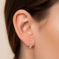 thumbnail image 5 of 2.00 CT.T.W. Lab Created Diamond Hoop Earrings in 14K Gold, 5 of 7