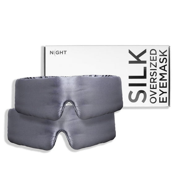 NIGHT Mulberry Oversized Silk Sleep Mask, 2 pk.