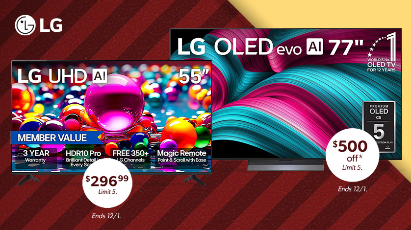 Shop LG TVs at incredible price drops