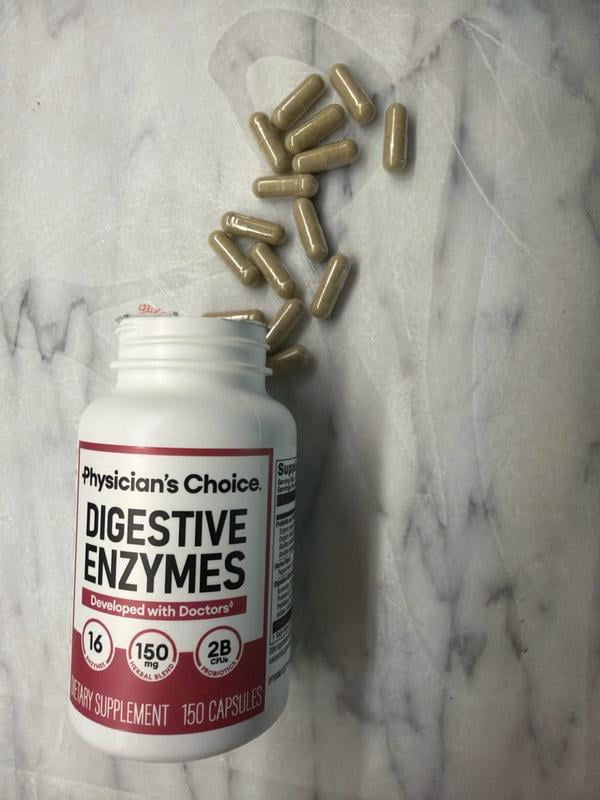 best digestive enzymes for glp 1 Physician's Choice Digestive Enzymes with Probiotic, 150 ct