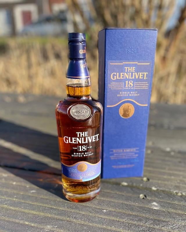 The Glenlivet Single Malt Scotch 18 Year Old Whisky, 750 ml