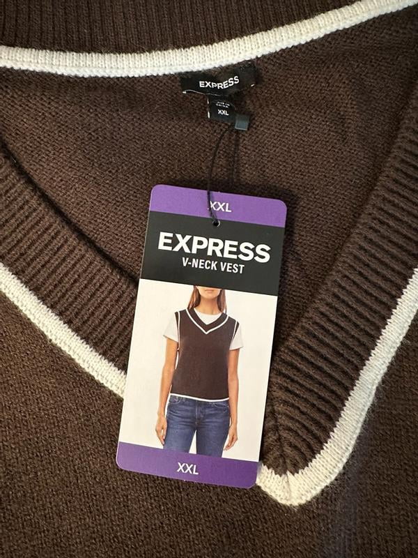 トップス COMFY EVERYTHING RIGHT PLACE VEST Customer reviews for Express Women's V-Neck Cropped Vest