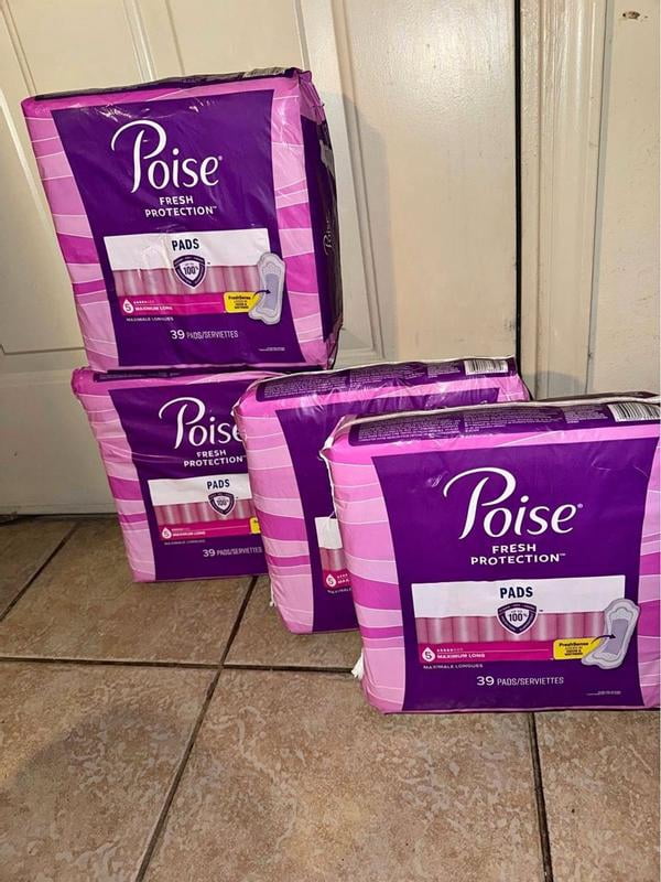 Customer reviews for Poise Incontinence Pads for Women, Maximum Absorbency,  Long 156 ct.
