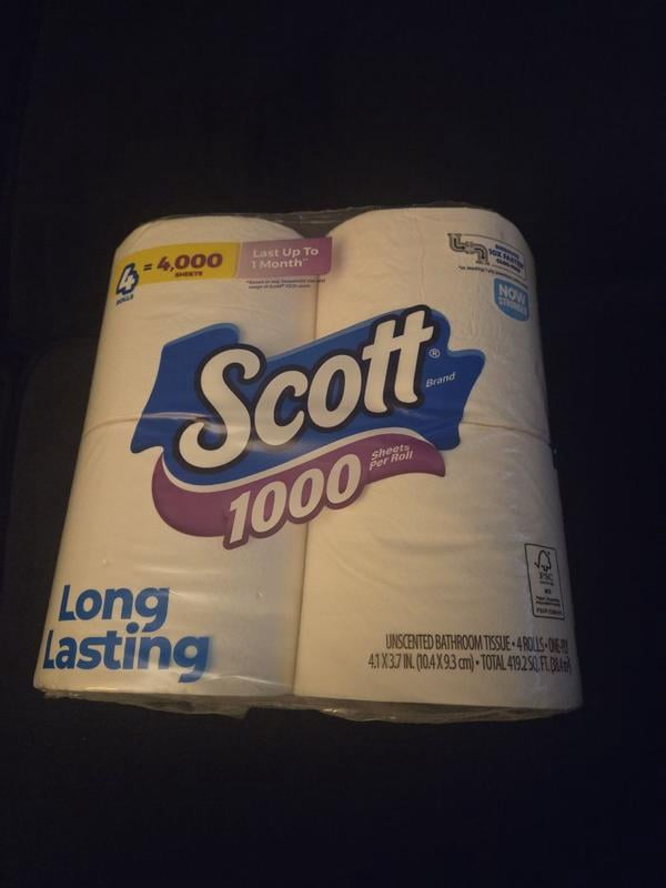 Scott 1100 1-Ply Toilet Paper 36 rolls, 1100 sheets/roll