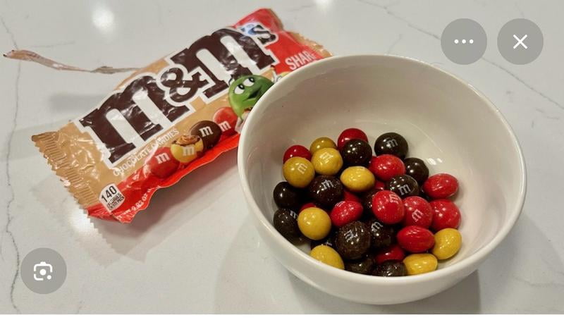 M&M'S Peanut Milk Chocolate Candy, Singles Size, 1.74 oz., 48 pk